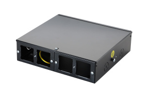 Точка консолидации, 4 планки французский стандарт (2 модуля 45 × 45 мм), черный