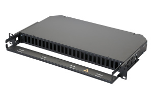 Оптическая панель серии 47C-24, 19'' 1U, корпус на 24 адаптера дуплекс SC