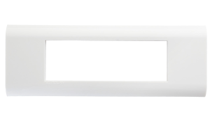 Рамка горизонтальная французский стандарт 6 модулей 45 × 22,5 мм, белый