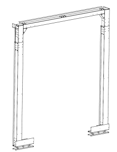 Портал Q-SPACE, 42U/48U двухрядного коридора 1800 мм