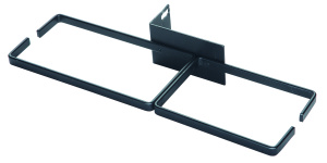 Кольцо металл, двойное, 70 x 150 мм, 70 x 115 мм, черный