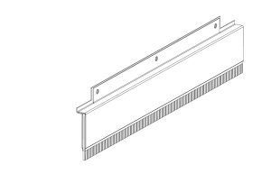 Боковая изоляция с щеткой 600 мм