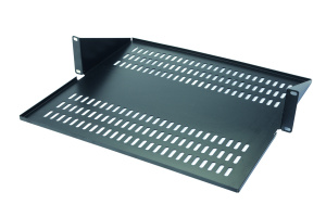 Полка консольная 2U, до 15 кг, с центральным креплением, глубина 300 мм