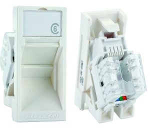 Модуль UTP категории 6 французский стандарт, белый
