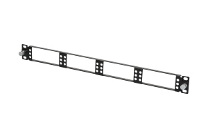 Панель 19'' Q-SLOT, 1U, 4 слота, рама