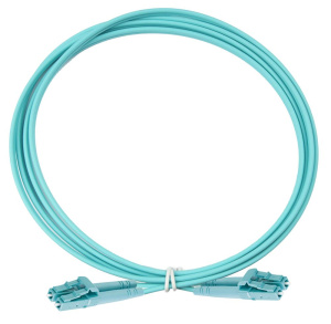 Оптический бронированный коммутационный шнур Industrial дуплексный, OM3, 2х50/125, LC-LC, 1 м