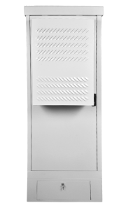 Шкаф Racknet S65 промышленный всепогодный напольный, один отсек, укомплектованный кондиционером с обогревом, 18U, 745 × 930 × 1040 мм, серый