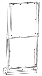 Панель-компенсатор потолочная Q-SPACE, 600 × 200...350 мм, монолитный поликарбонат