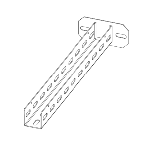 Опорная стойка U-образный профиль 50 × 50 мм, 400 мм