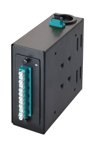 Панель на DIN-рейку Q-SLOT MPO, 12 × LC — 1 × 12 MPO, фиксированные, OM3