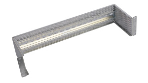 Панель 19” с DIN-рейкой 2U, 22 модуля, для промышленных коммутаторов, серебристый