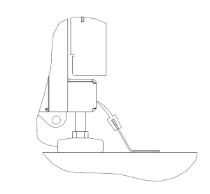 Комплект уплотнения шкаф-пол 300 мм