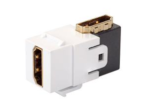 Модуль HDMI keystone 90 градусов, белый