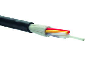 Модульный волоконно-оптический кабель Т12-IND с центральным силовым элементом, внутренний/внешний, 1x9/125 OS2 нг(А)-HFLTx, черный