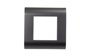 Рамка, французский стандарт 2 модуля 45 × 22,5 мм, графитовый черный