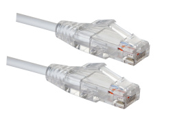 Коммутационный шнур категории 6A SLIM LINE, U/UTP, HF, T568B, белый, 7 м