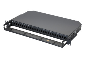 Оптическая панель серии 47C-24, 19'' 1U, корпус на 24 адаптера симплекс SC