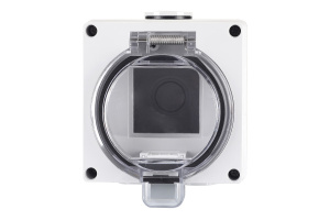 Коробка Industrial IP65, 2 модуля 45 × 22,5 мм, серый