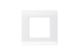 Рамка французский стандарт 2 модуля 45 × 22,5 мм, белый