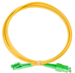 Оптический коммутационный шнур дуплексный, OS2, 2х9/125, SC/APC-LC/APC, 1 м