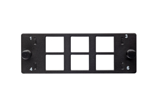 Планка Q-SLOT 6 × Keystone UTP/FTP