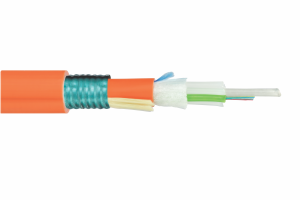 Оптический кабель огнестойкий L21, внутренний/внешний, 2x50/125 OM2  нг(А)-FRHFLTx, бронированный стальной гофрированной лентой, оранжевый