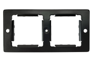 Планка точки консолидации французский стандарт (2 модуля 45 × 45 мм), черный