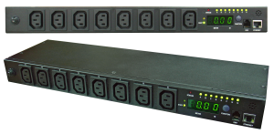 Блок распределения питания управляемый 1U с функцией коммутации каждой розетки, 16/230, 8 C13, C20, шнур 3 метра