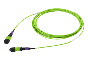 Оптические шнуры серии CORE 8 1 × MTP PRO(8) — 1 × MTP PRO(8), 8 волокон, OM5, 1 м, female-female, полярность B, ULL