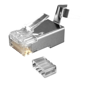 Вилка RJ45, категории 6A, FTP, 1,50 мм, упаковка 50 штук