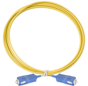 Оптический коммутационный шнур симплексный, OS2, 9/125, SC-SC, 1 м