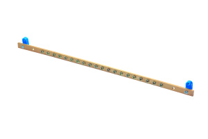 Шина заземления 19" (500 мм), 20 точек, 5 × 15 мм