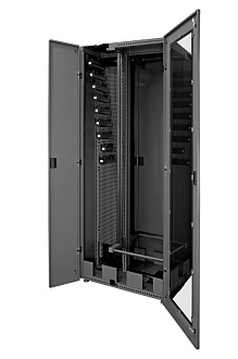 Шкаф оптический высокой плотности CORE 2200 × 900 × 600, 40U с левым организатором