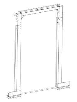 Портал Q-SPACE, 42U/48U двухрядного коридора 900 мм