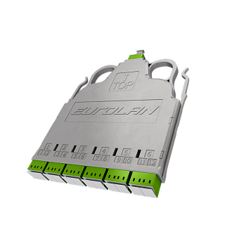 Кассетный модуль серии CORE 12, 12 × LC — 1 × MTP(12) (male) OM5, полярность U, ULL