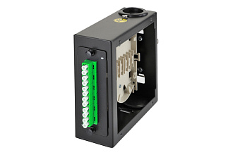 Комплект планка Q-SLOT с 6 адаптерами дуплекс LC OS2, монтажные шнуры, APC, КДЗС