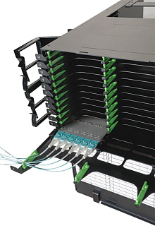 Оптическая панель высокой плотности серии CORE 12, 19'' 4U кассетная, 48 кассет