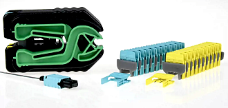 Держатель штырей MTP PRO без штырей, одномод, желтый, 10 комплектов