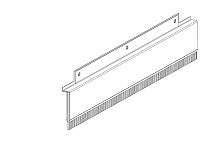Металлическая боковая изоляция с щеткой