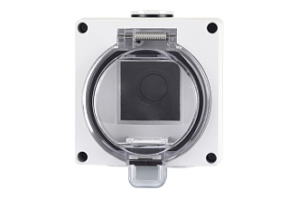 Коробка Industrial IP65, 2 модуля 45 × 22,5 мм, серый