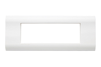 Рамка французский стандарт 6 модулей 45 × 22,5 мм, белый