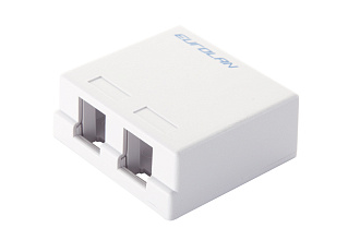 Настенная коробка 2-портовая, белый