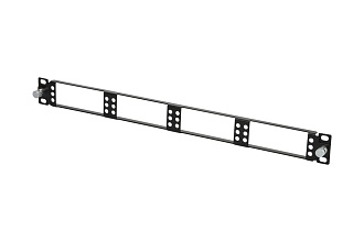 Панель 19'' Q-SLOT, 1U, 4 слота, рама