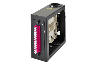 Комплект планка Q-SLOT с 6 адаптерами дуплекс LC OM4, монтажные шнуры, КДЗС