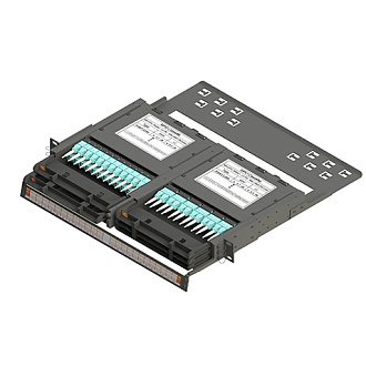 Оптическая панель серии HD 47M-30, 19" 1U кассетная, 6 кассет, черный