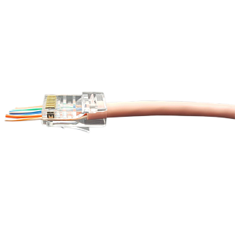 Вилка RJ45 Q-PLUG, категория 6, UTP, для полевой установки, без цвета, упаковка 50 штук