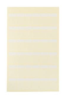 Самоламинирующиеся этикетки для кабелей 25,4 × 38,1 мм, 49 шт./лист