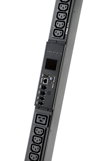 Блок распределения питания измерительный PRO вертикальный 0U, 16/400 (3 фазы), 36 C13 + 6 C19, IEC 309 16 A 3P+N+PE, шнур 3 метра