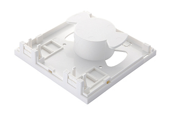 Настенная коробка 2-портовая с катушкой намотки запаса, белый