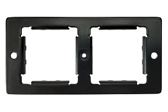 Планка точки консолидации французский стандарт (2 модуля 45 × 45 мм), черный